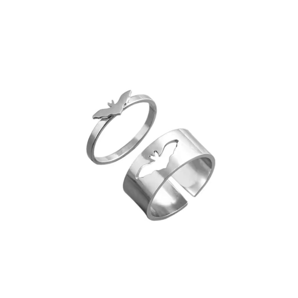 Anillo Batman Plateado – Diseño Minimalista